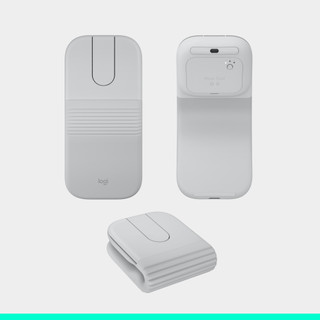Logitech Mobi Fold Muis Off-White