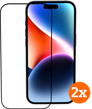 BlueBuilt Apple iPhone 15 Screenprotector Glas Duo Pack