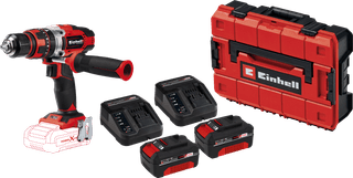 Einhell TE-CD 18/48 Li-i Solo 4.0Ah Battery (2x) E-Case S-F Starter Kit