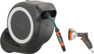 Gardena Wandslangenbox 15 RollUp S Wit + Premium Broes