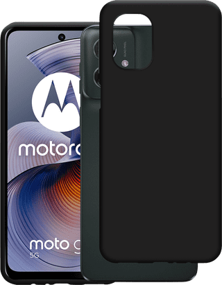 Just in Case Soft Design Motorola Moto G55 Back Cover Zwart