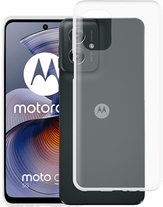 Just in Case Soft Design Motorola Moto G55 Back Cover Transparant