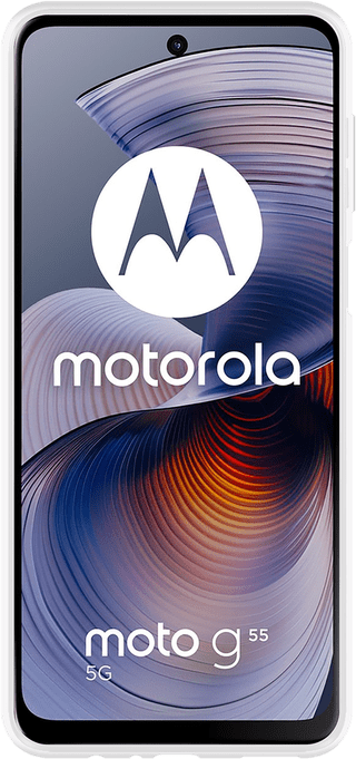 Just in Case Soft Design Motorola Moto G55 Back Cover Transparant