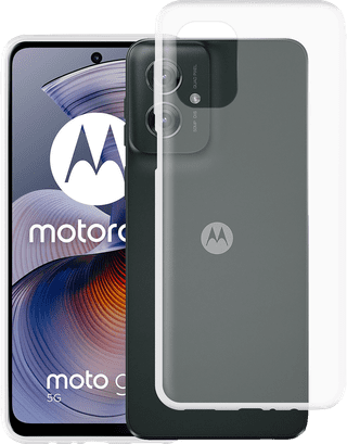 Just in Case Soft Design Motorola Moto G75 Back Cover Transparant