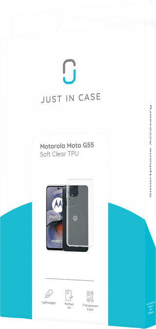 Just in Case Soft Design Motorola Moto G75 Back Cover Transparant