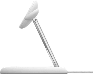 Belkin Boost Charge Pro MagSafe en Qi2 3-in-1 Draadloze Oplader 15W met Standaard Wit