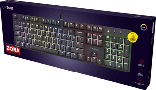 Trust GXT 871 Zora Mechanisch Gaming Toetsenbord Qwerty