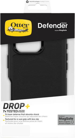 OtterBox Defender Apple iPhone 16 Pro Back Cover Zwart met MagSafe