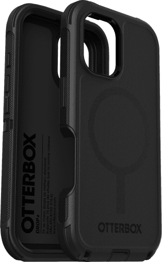 OtterBox Defender Apple iPhone 16 Back Cover Black