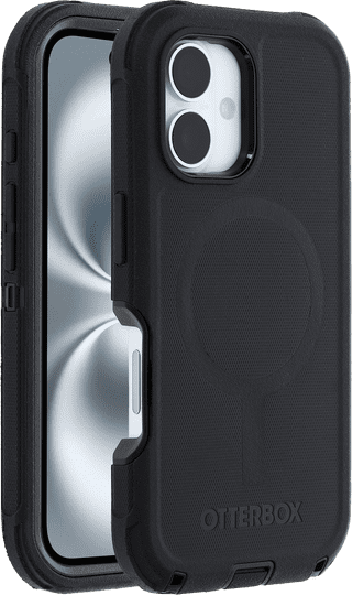 OtterBox Defender Apple iPhone 16 Back Cover Black