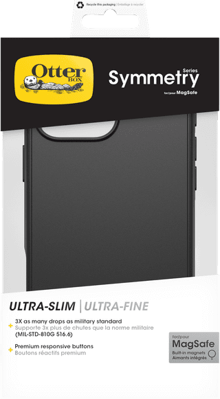 OtterBox Symmetry Apple iPhone 16 Pro Max Back Cover Black with MagSafe