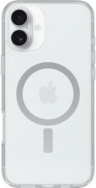OtterBox Symmetry Apple iPhone 16 Plus Back Cover with MagSafe Magnet Transparent