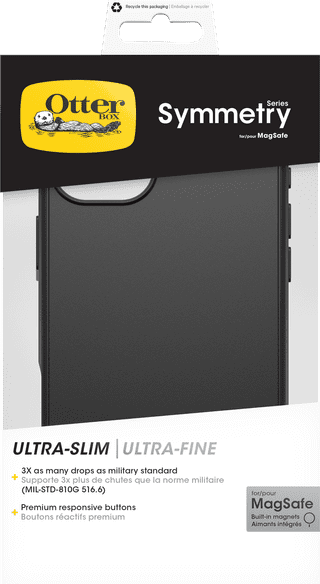 OtterBox Symmetry Apple iPhone 16 Plus Back Cover Zwart Met MagSafe