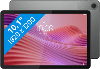 Lenovo Tab 64GB Wifi + 4G Grijs met Transparante Back Cover