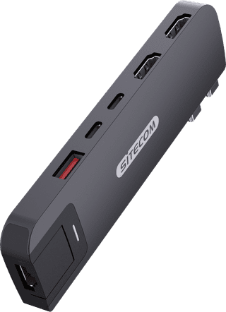 Sitecom MacBook Pro Multiport Hub 6 in 2 Zwart