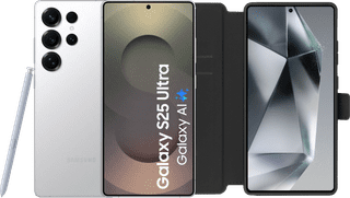 Samsung Galaxy S25 Ultra 256GB Wit 5G + BlueBuilt Book Case Zwart