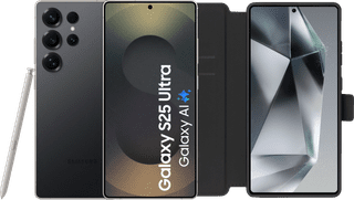 Samsung Galaxy S25 Ultra 512GB Zwart 5G + BlueBuilt Book Case Zwart