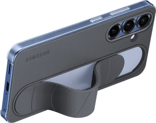 Samsung S25 Standing Grip Back Cover Black