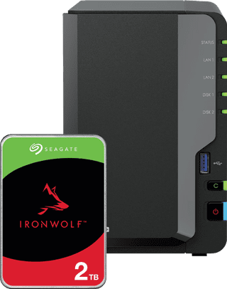 Synology DS225+ + Seagate Ironwolf 2TB