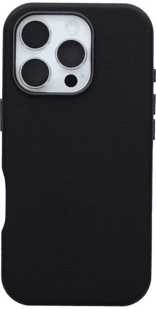 OtterBox Symmetry Apple iPhone 16 Back Cover with MagSafe Magnet Leather Black