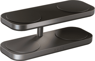 Zens 4-in-1 Draadloze Oplader 15W met Standaard en MagSafe Magneet Zwart
