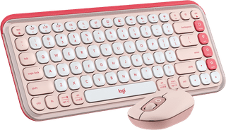 Logitech Pop Icon Combo toetsenbord en muis set Rose