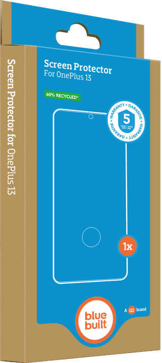 BlueBuilt Back Cover OnePlus 13 Black + Screen Protector Glass Duo Pack