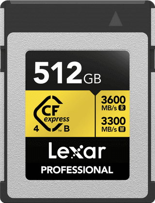 Lexar Professional GOLD 4.0 512GB CFexpress Type B
