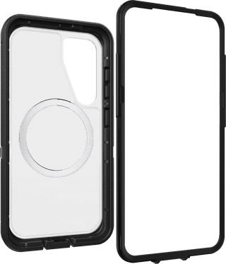 OtterBox Defender Samsung Galaxy S25 Back Cover met Magneet Transparant met Zwarte Rand