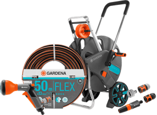 Gardena Comfort FLEX 50m CleverRoll L Classic Broespakket