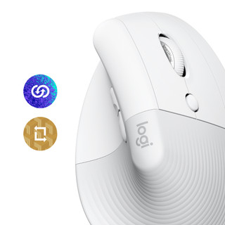 Logitech Lift Vertical Ergonomic Mouse White