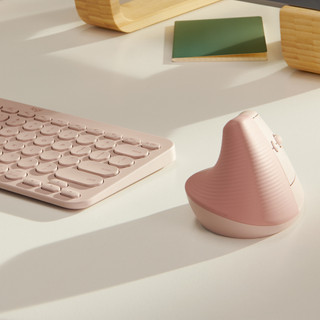 Logitech Lift Vertical Ergonomic Mouse Pink