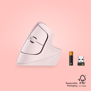 Logitech Lift Vertical Ergonomic Mouse Pink