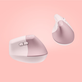 Logitech Lift Vertical Ergonomic Mouse Pink