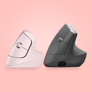 Logitech Lift Vertical Ergonomic Mouse Pink