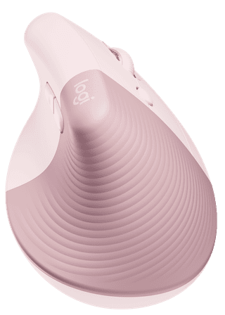 Logitech Lift Vertical Ergonomic Mouse Pink