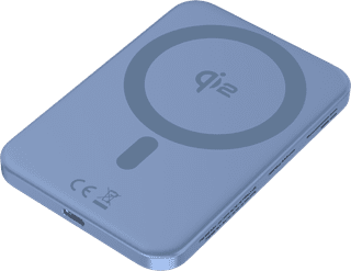 BlueBuilt Draadloze Powerbank met Qi2 en MagSafe 5.000 mAh met Snelladen 20 Watt Blauw