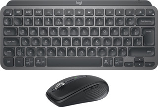 Logitech MX Keys Mini Draadloos Qwerty Grafiet + Logitech MX Anywhere 3S Compact Zwart