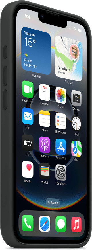 Apple iPhone 16e Back Cover Zwart
