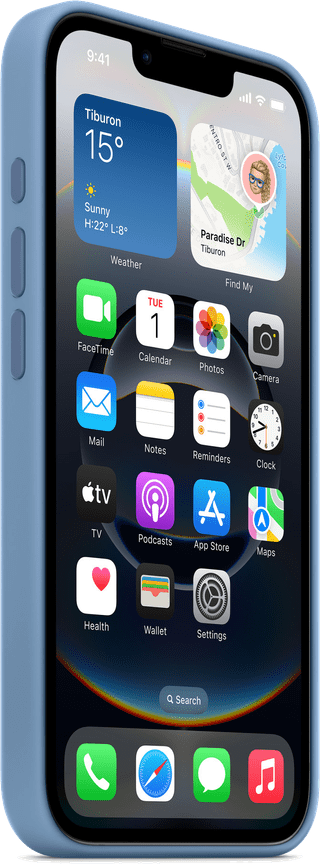Apple iPhone 16e Back Cover Winterblauw