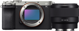 Sony A7C II Zilver + FE 50mm f/1.8