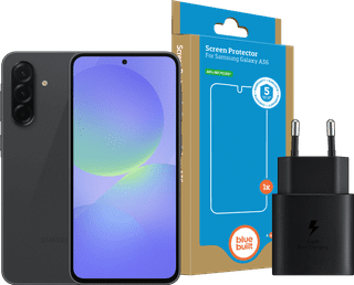 Samsung Galaxy A36 128GB Zwart 5G + Basis Accessoirepakket