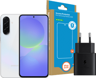 Samsung Galaxy A36 256GB Wit 5G + Basis Accessoirepakket