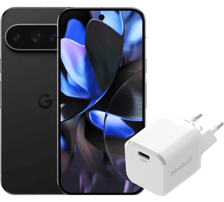 Google Pixel 9 Pro 128GB Black 5G + BlueBuilt Charger 30W White