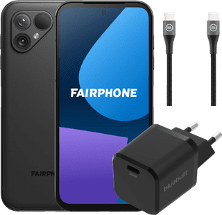 Fairphone 5 256GB Zwart 5G + Oplaadpakket