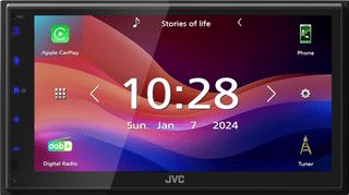 JVC KW-M595DBT Zwart