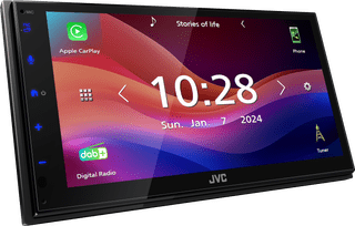 JVC KW-M595DBT Zwart