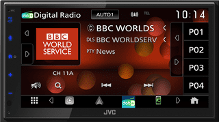 JVC KW-M695DBW Zwart