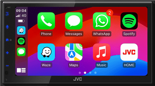 JVC KW-M695DBW Zwart