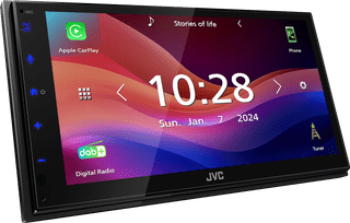 JVC KW-M695DBW Zwart